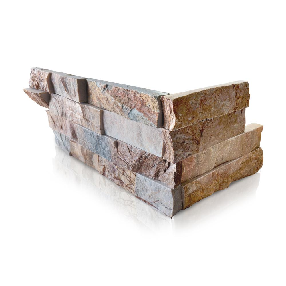 Prestige Stone Granite White Chestnut 6 X 24 In Natural Stacked Stone Veneer Panel Siding Exterior Interior Wall Tile 10 Boxes 55 Sq Ft Tswc F Pl The Home Depot