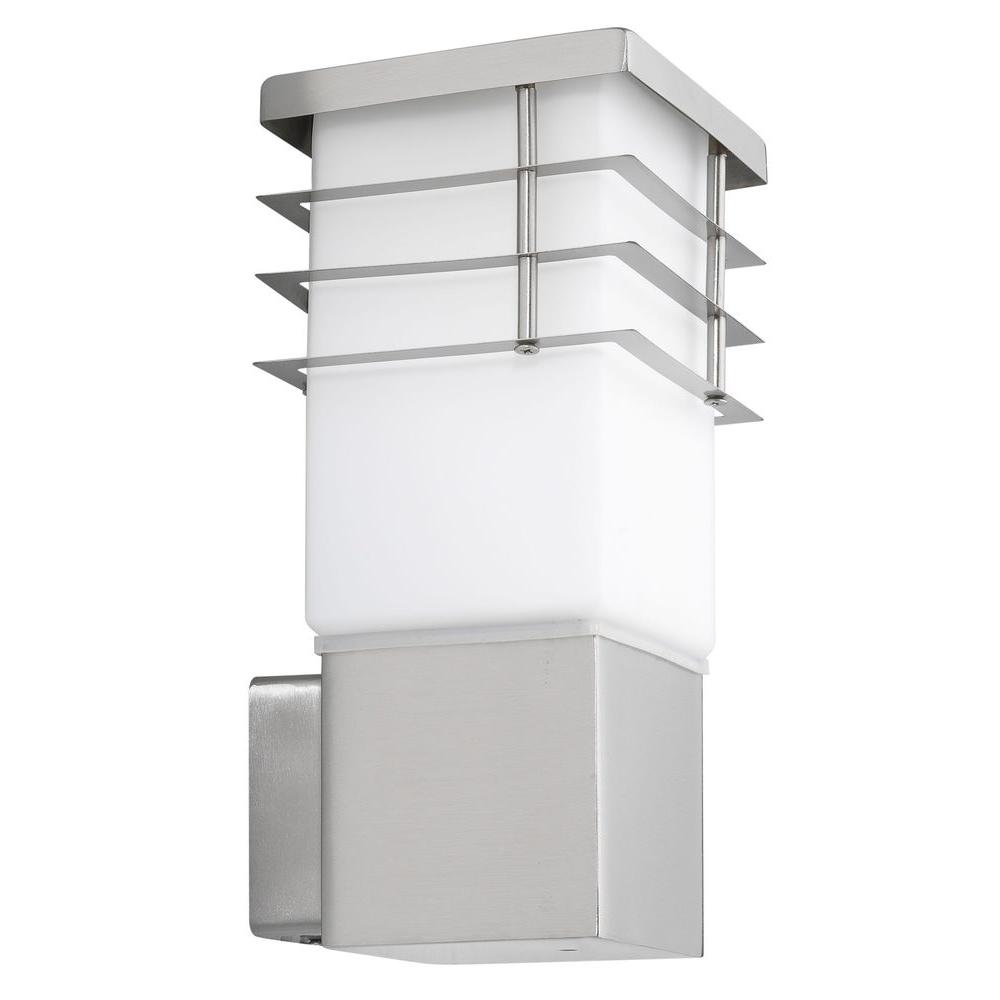 Eglo Calgary Stainless Steel Outdoor Wall Lantern Sconce