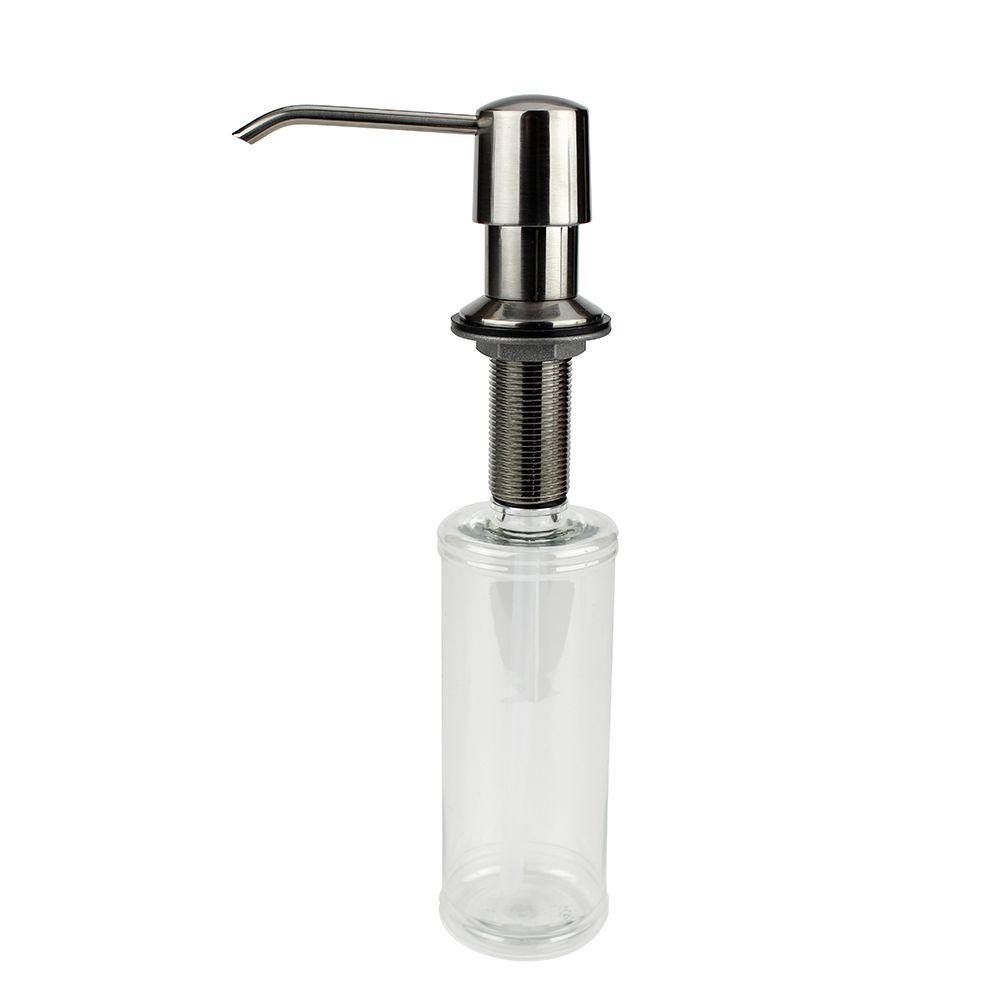 Glacier Bay Straight Nozzle Metal Soap Dispenser In Chrome 36644
