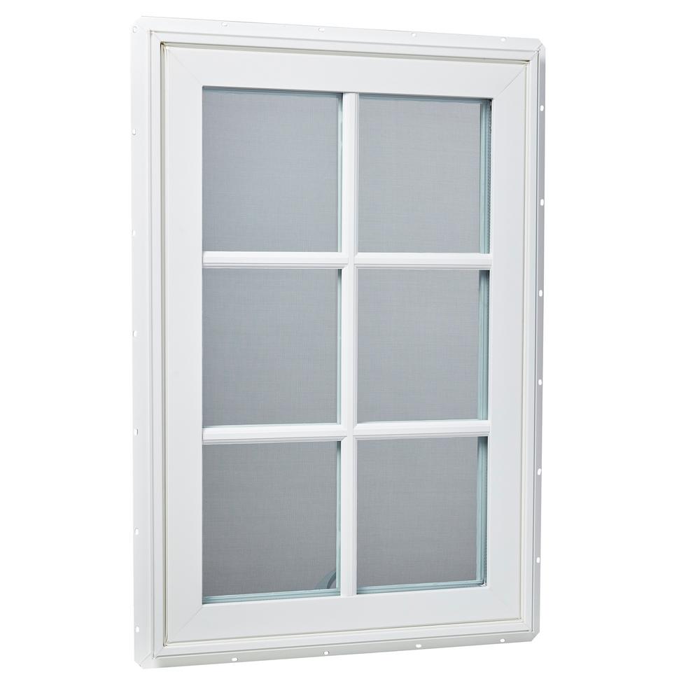 TAFCO WINDOWS 24 In. X 48 In. Left-Hand Vinyl Casement Window With ...