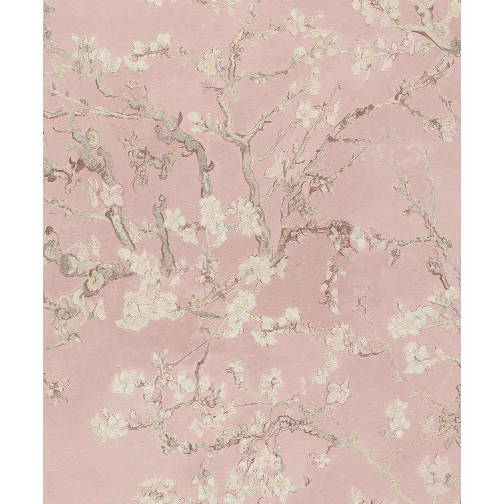 Blush Pink Wallpaper Home Decor The Home Depot