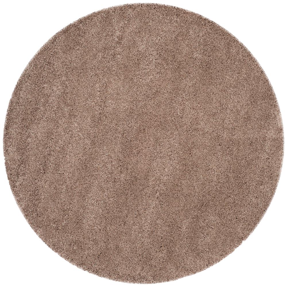 Safavieh California Shag Taupe 4 ft. x 4 ft. Round Area RugSG1512424
