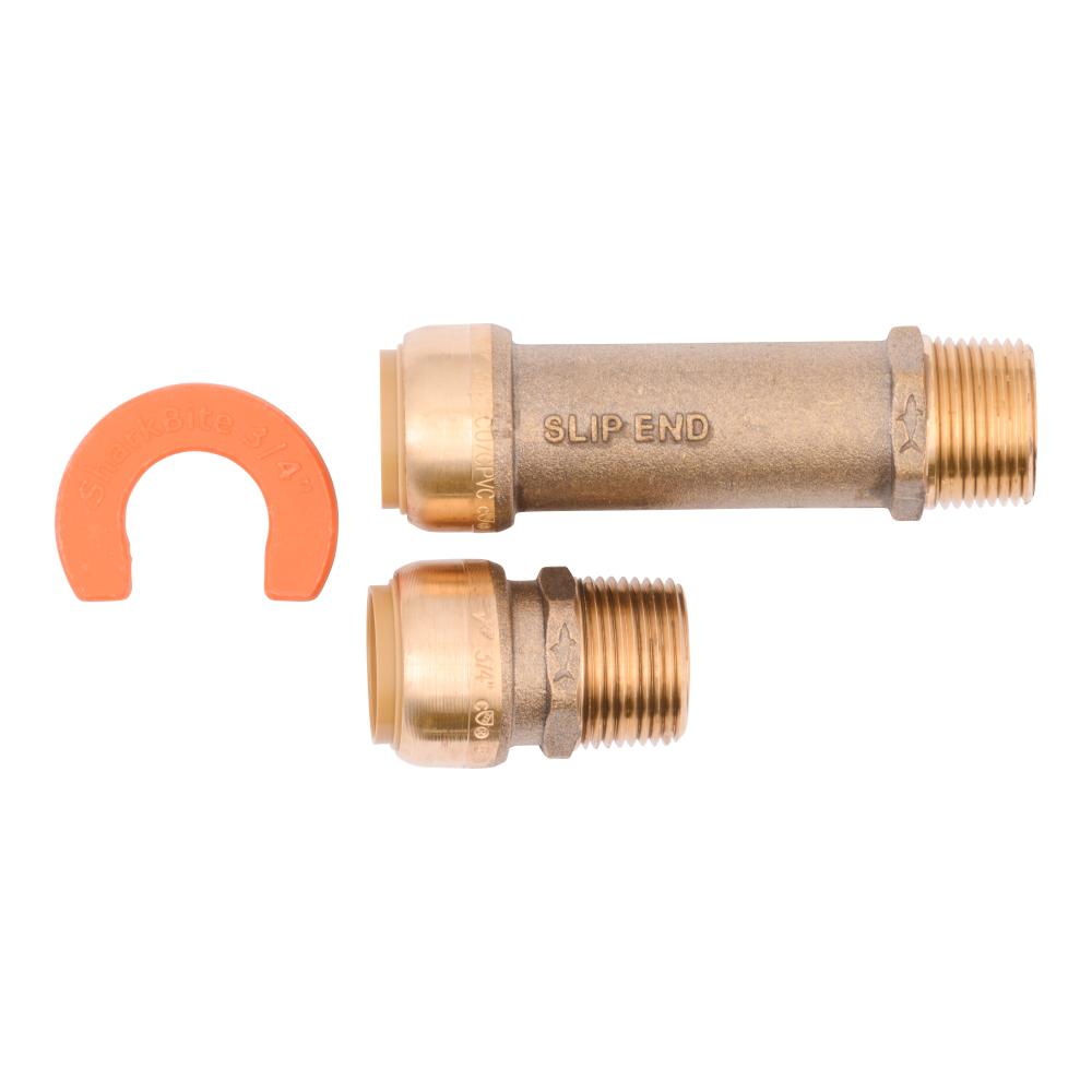 Copper Push-to-Connect 3//4 inch x 3//4 inch PE-RT PEX SharkBite Whole House 25561 x 3//4 inch Water Filter Installation Kit CPVC