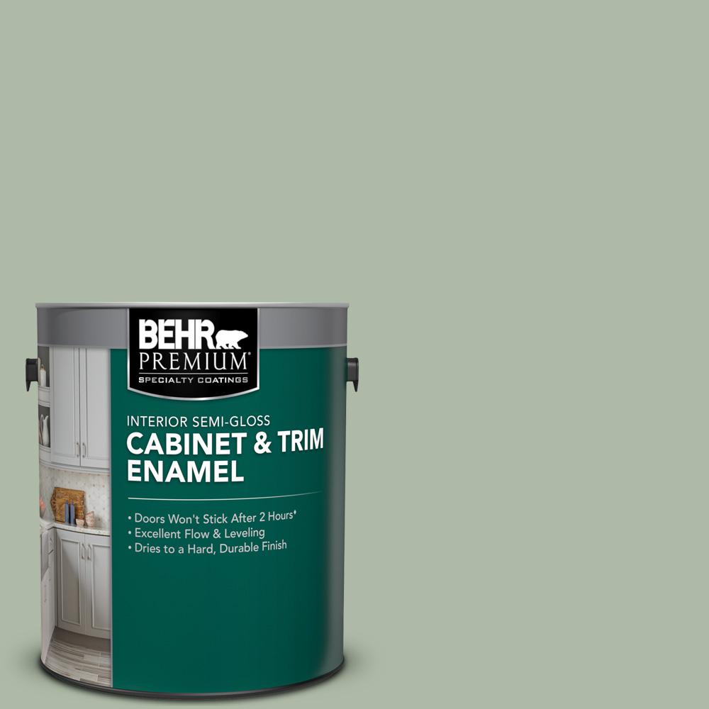 BEHR Premium 1 gal. N3903 Jojoba SemiGloss Enamel Interior and Trim Paint712001