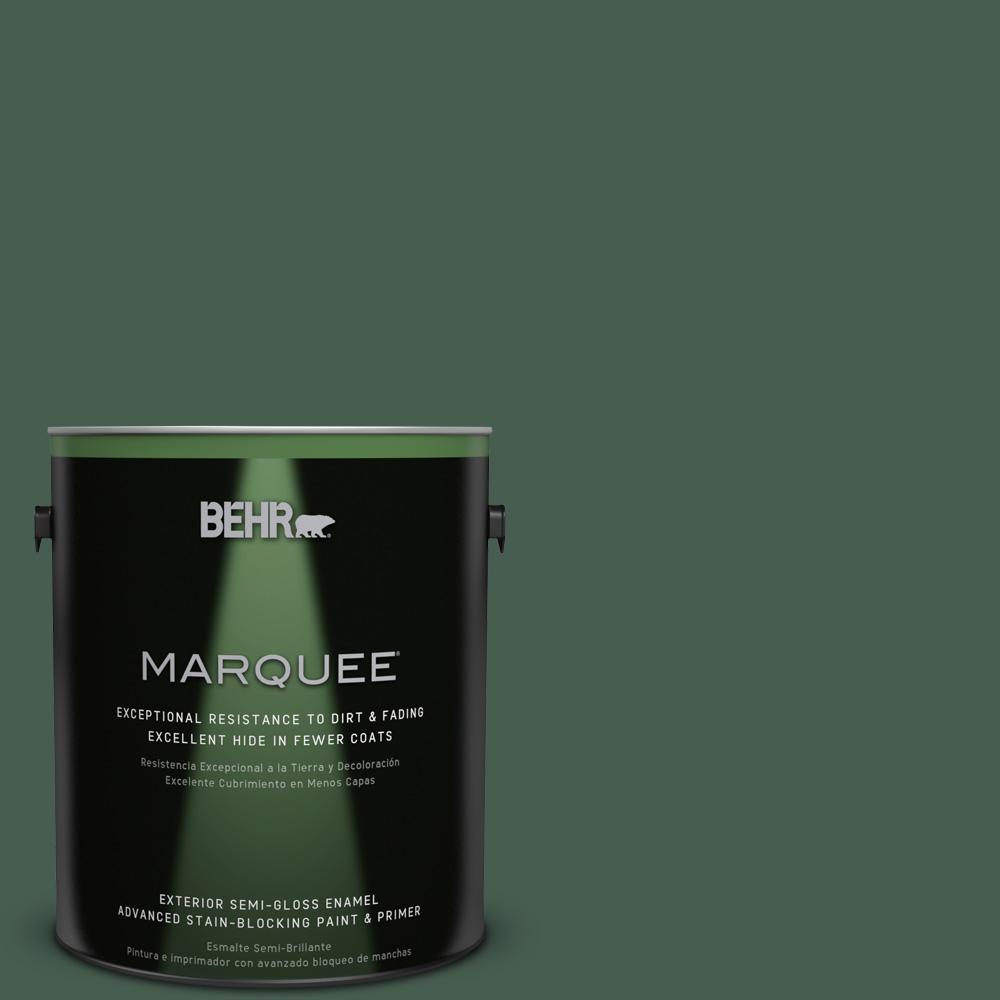 BEHR MARQUEE 1-gal. #450F-7 Hampton Green Semi-Gloss Enamel Exterior