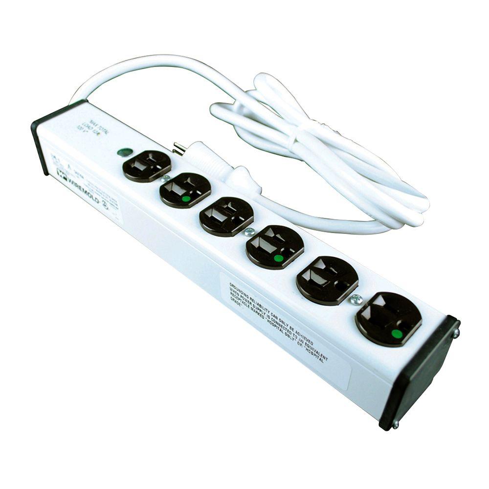 Legrand 6Outlet 20 Amp Medical Grade Power Strip, 15 ft. CordULM620