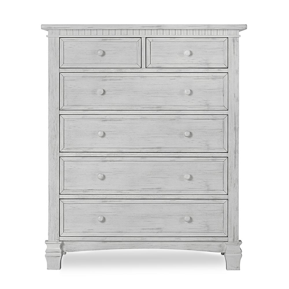 Evolur Cheyenne and Santa Fe 6Drawer Antique Mist Chest828AM The