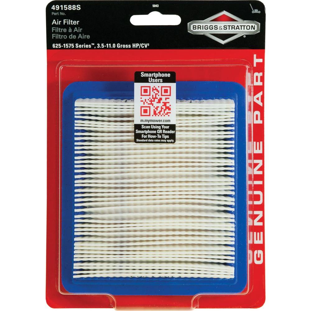 Briggs And Stratton Air Filter Chart