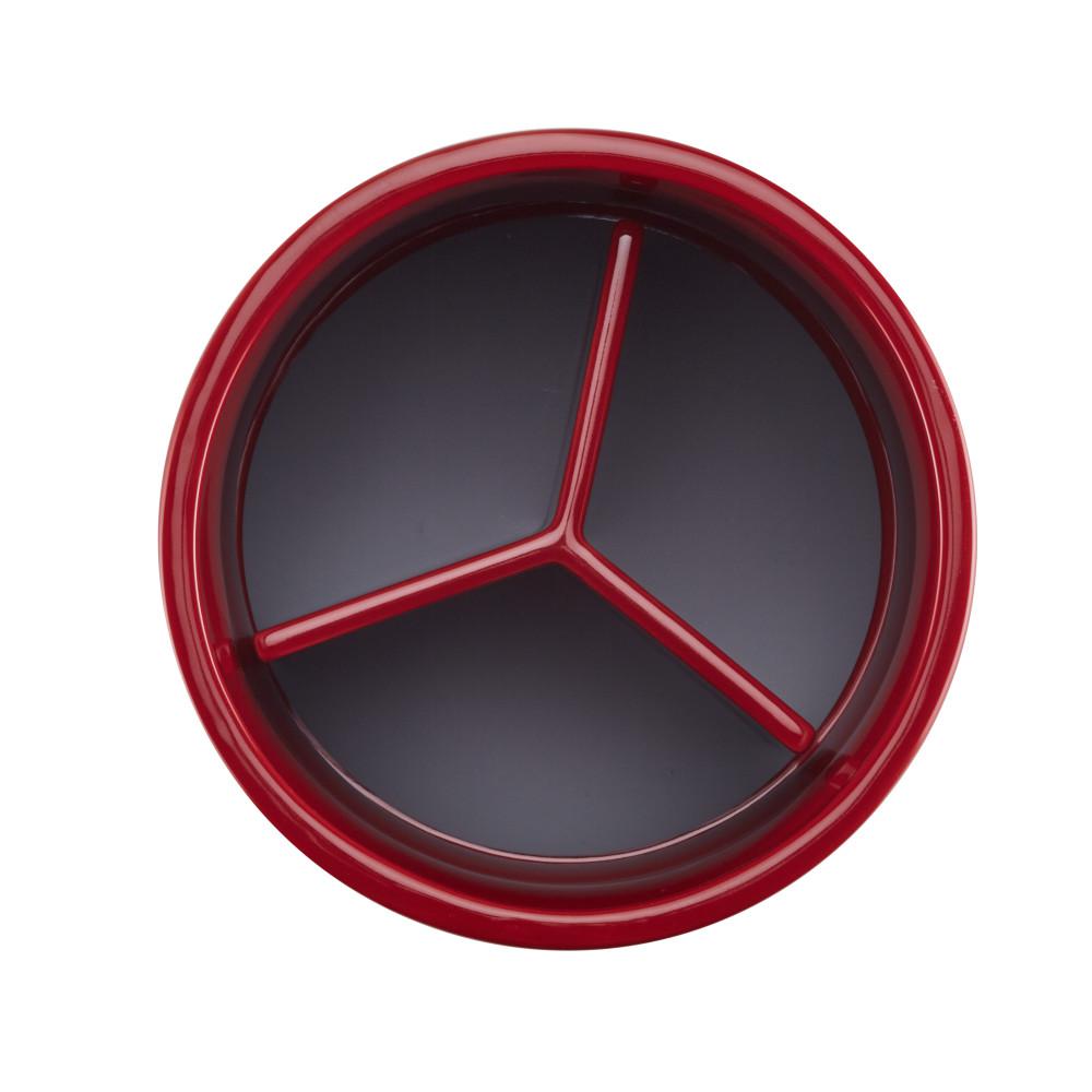 Circulon 7.5 in. Red Ceramics Tool Crock with Partition Insert 47579 The Home Depot