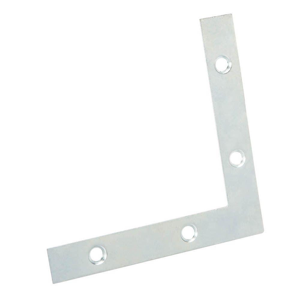 Everbilt 3 in. ZincPlated Flat Corner Brace (4Pack)15296 The Home