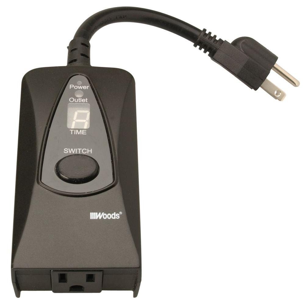Plug In Timers Wiring Devices Light Controls The Home Depot 15 Amp 24 Hour Outdoor