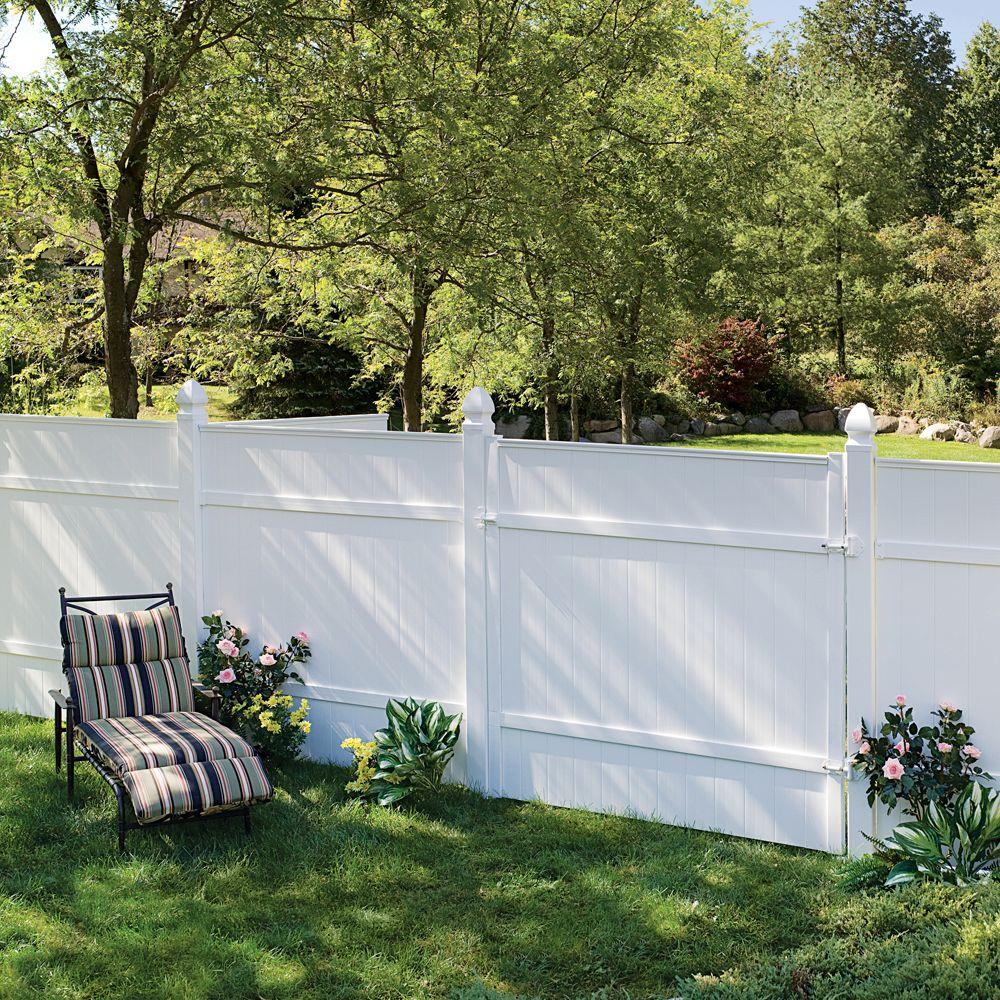 Veranda 5 In X 5 In X 8 Ft White Vinyl Fence Post 73010700 The Home Depot