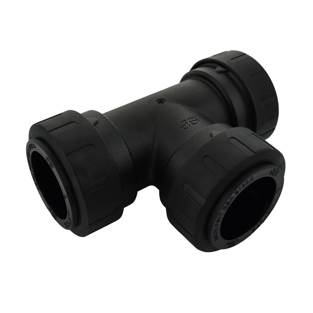 SharkBite 1 in. PushtoConnect Plastic Tee Fitting (3Pack)PL0828J3