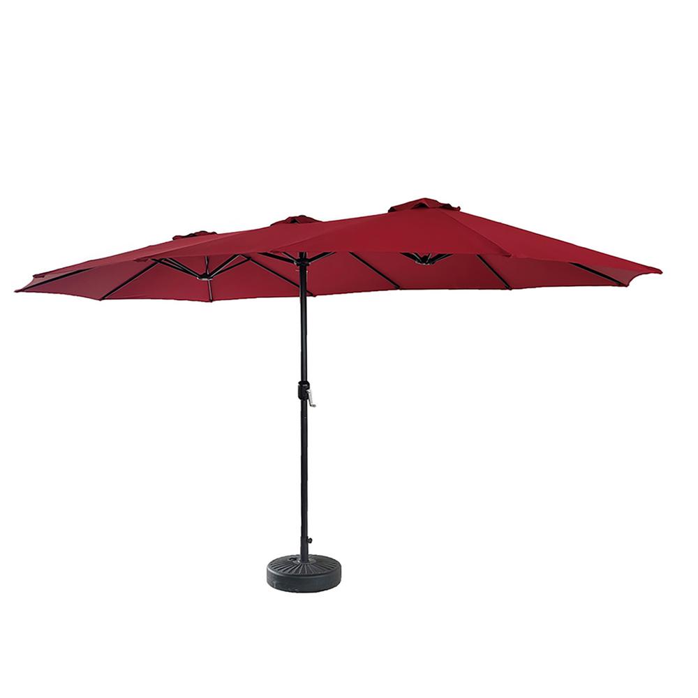 15 Ft Steel Patio Umbrellas Patio Furniture The Home Depot