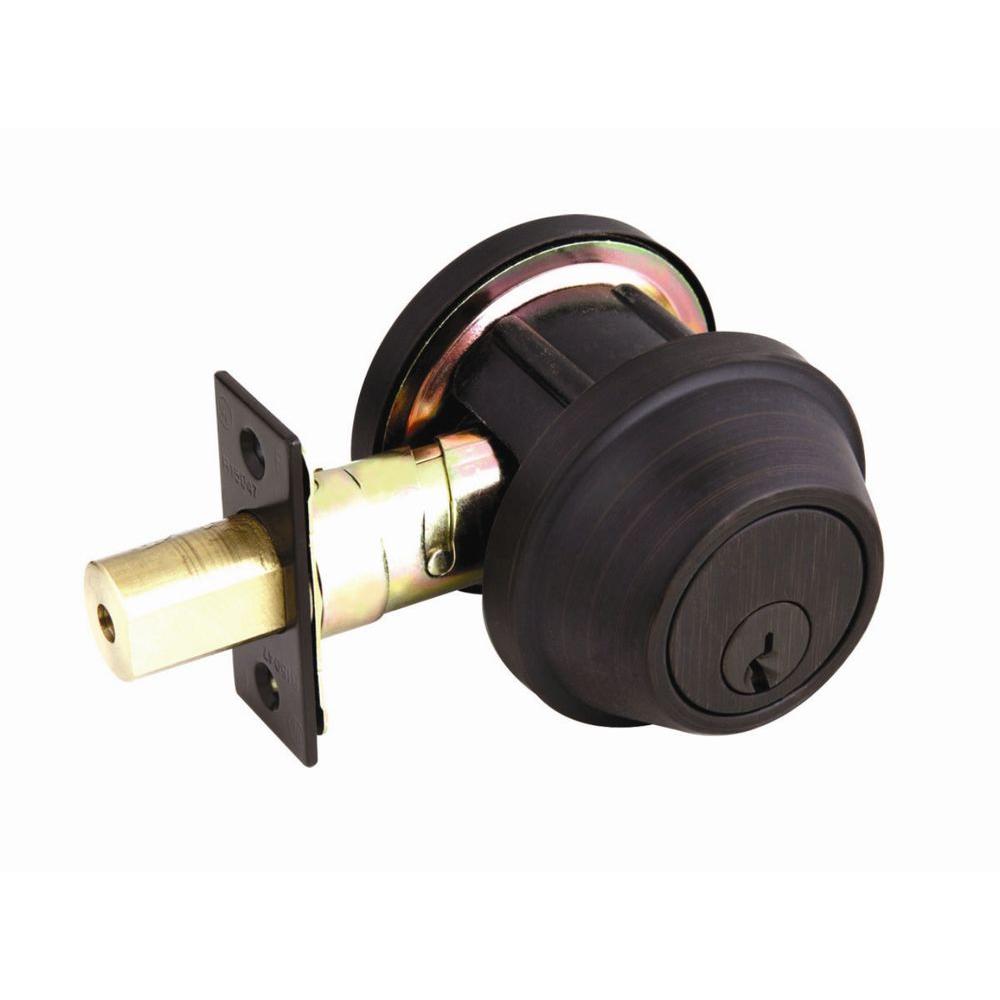 PrimeLine Single Cylinder Chrome JimmyProof DeadboltSE 15323 The