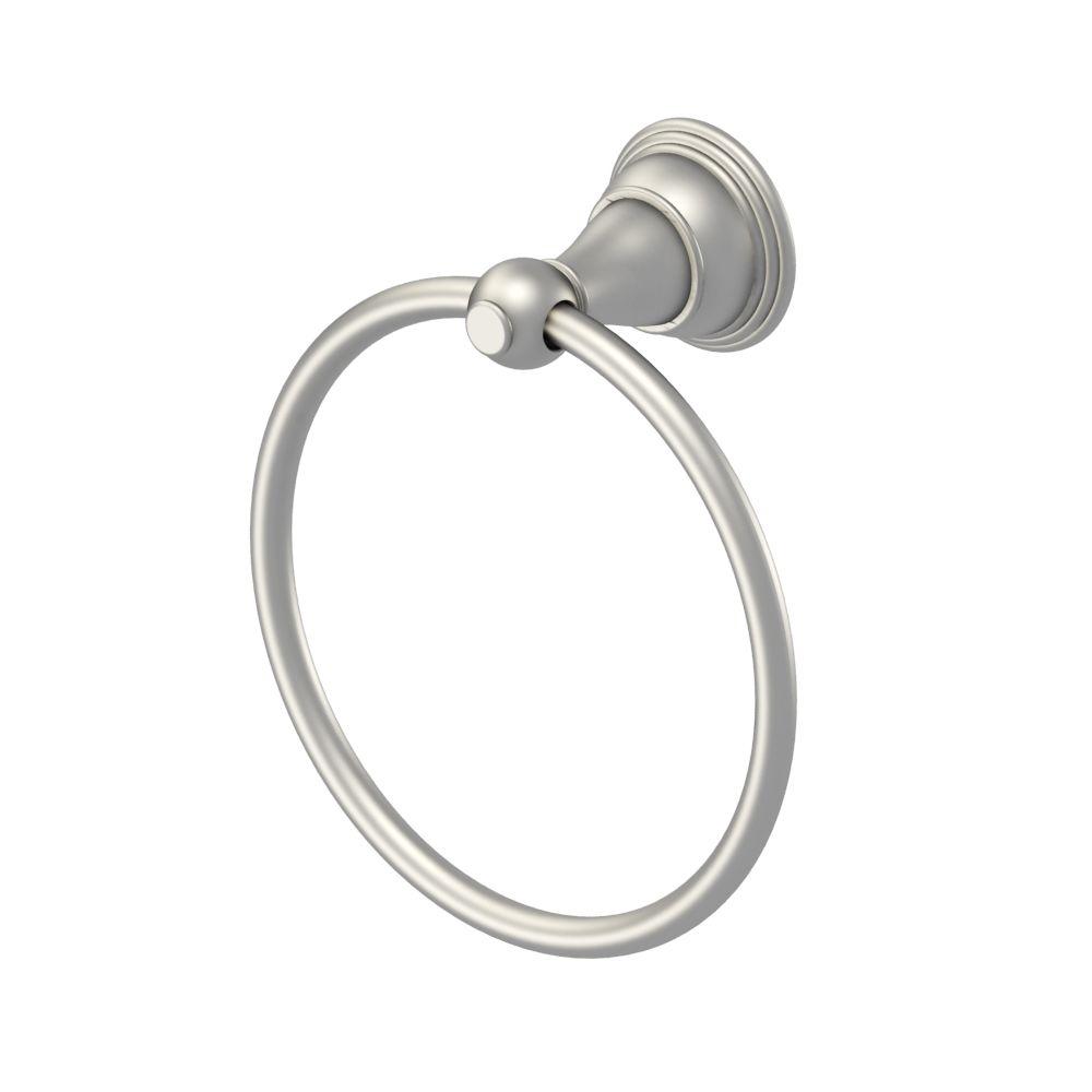 Glacier Bay Varina Towel Ring in Brushed Nickel2110504 The Home Depot