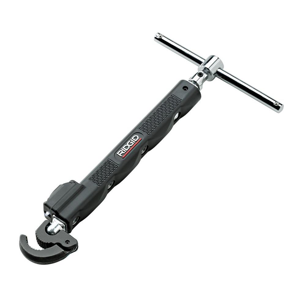 Ridgid 2017 1/2 inch - 1 1/4 inch Telescoping Basin Wrench with LED Light by RIDGID