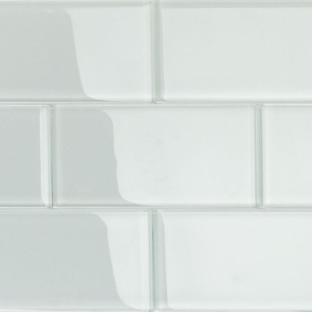 Ivy Hill Tile Contempo Natural White 3 In X 6 In X 8mm Polished Glass   Natural White Ivy Hill Tile Glass Tile Crygnatwt3x6p 64 1000 