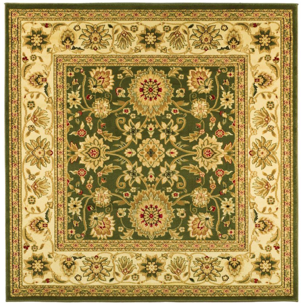 Green Square Area Rugs The Home Depot Lyndhurst Sage Ivory 8 Ft X Square Area Rug