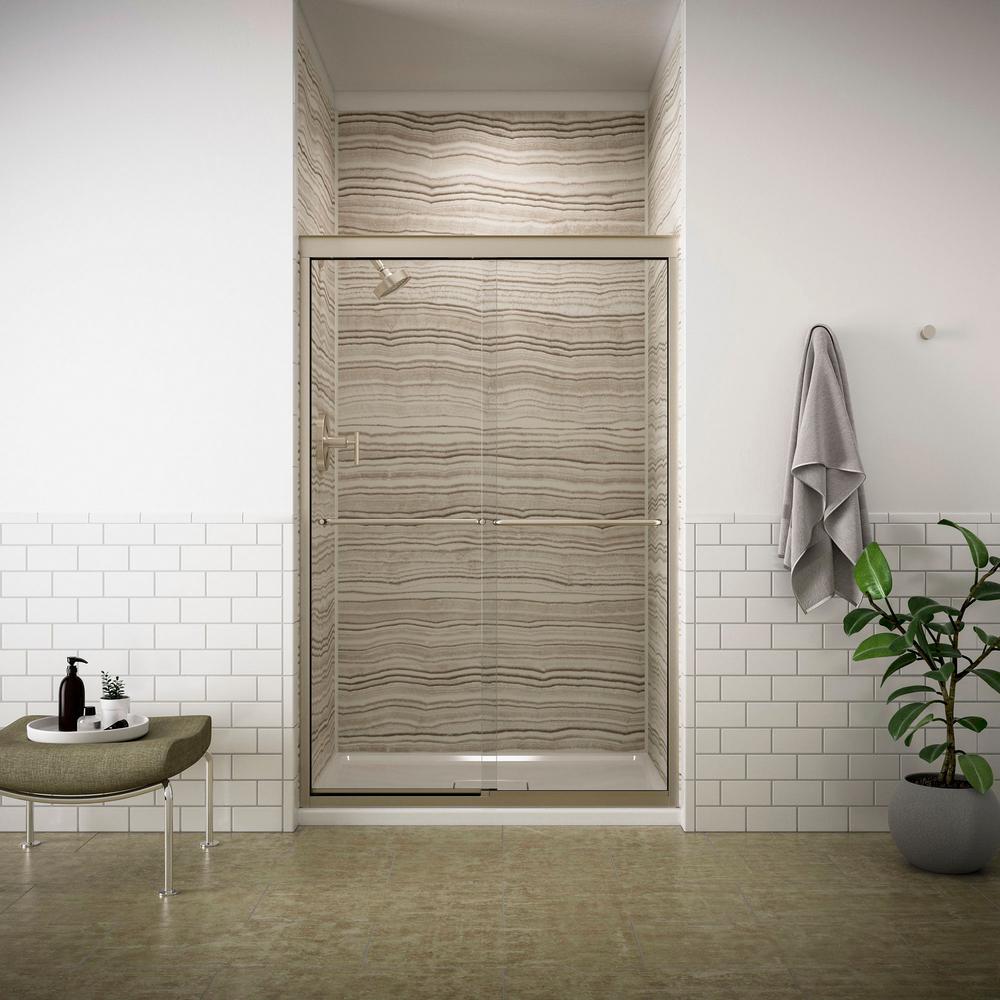 KOHLER Fluence 475/8 in. x 705/16 in. SemiFrameless Sliding Shower