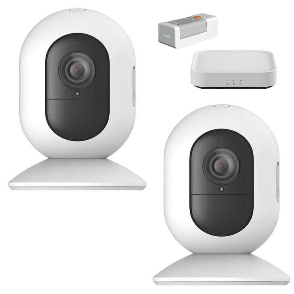 Kami WK101 Wireless Outdoor Security Surveillance Camera with IP-65 Water-Resistant Design and Night Vision (2-Pack), White was $199.98 now $109.99 (45.0% off)