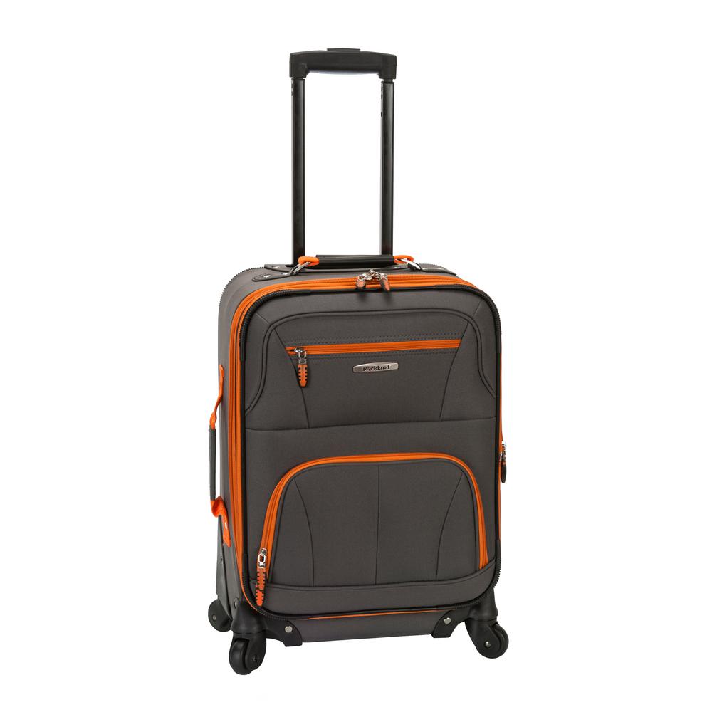 Rockland Pasadena 19 in. Expandable Spinner Carry-On, Grey was $110.0 now $38.5 (65.0% off)