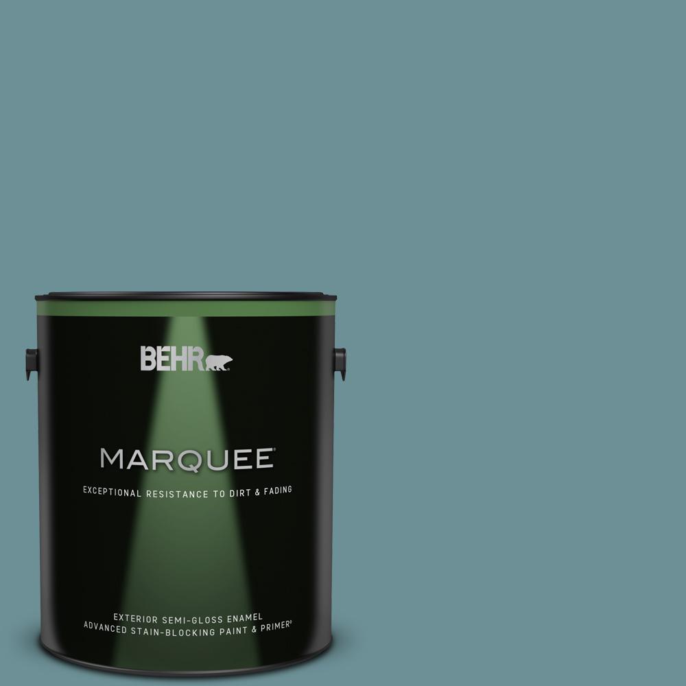 BEHR MARQUEE 1 gal. 510F5 Bayside SemiGloss Enamel BEHR MARQUEE 1 gal. 510F5 Bayside SemiGloss Enamel