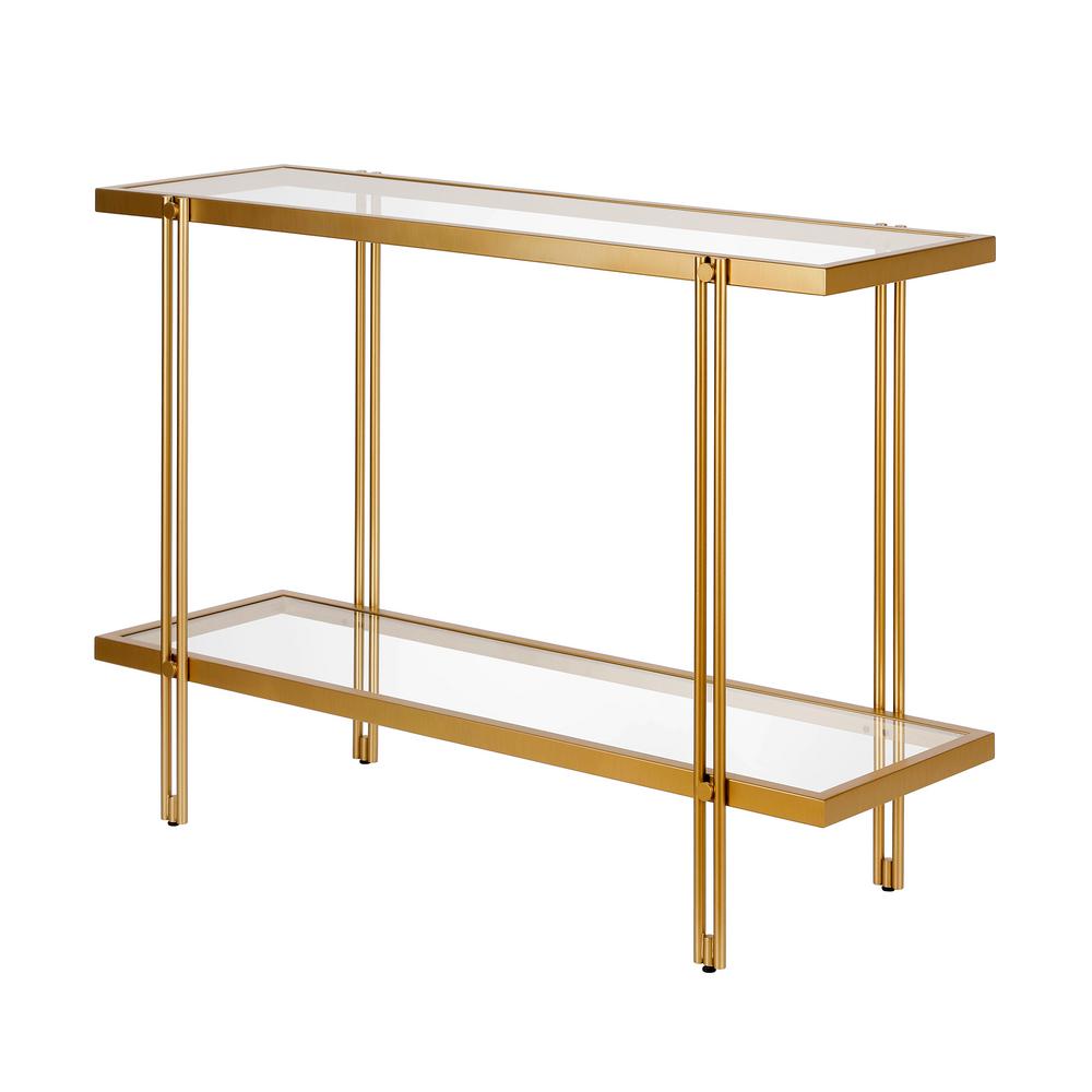 Meyer Cross Inez Brass Console Table At0314 The Home Depot