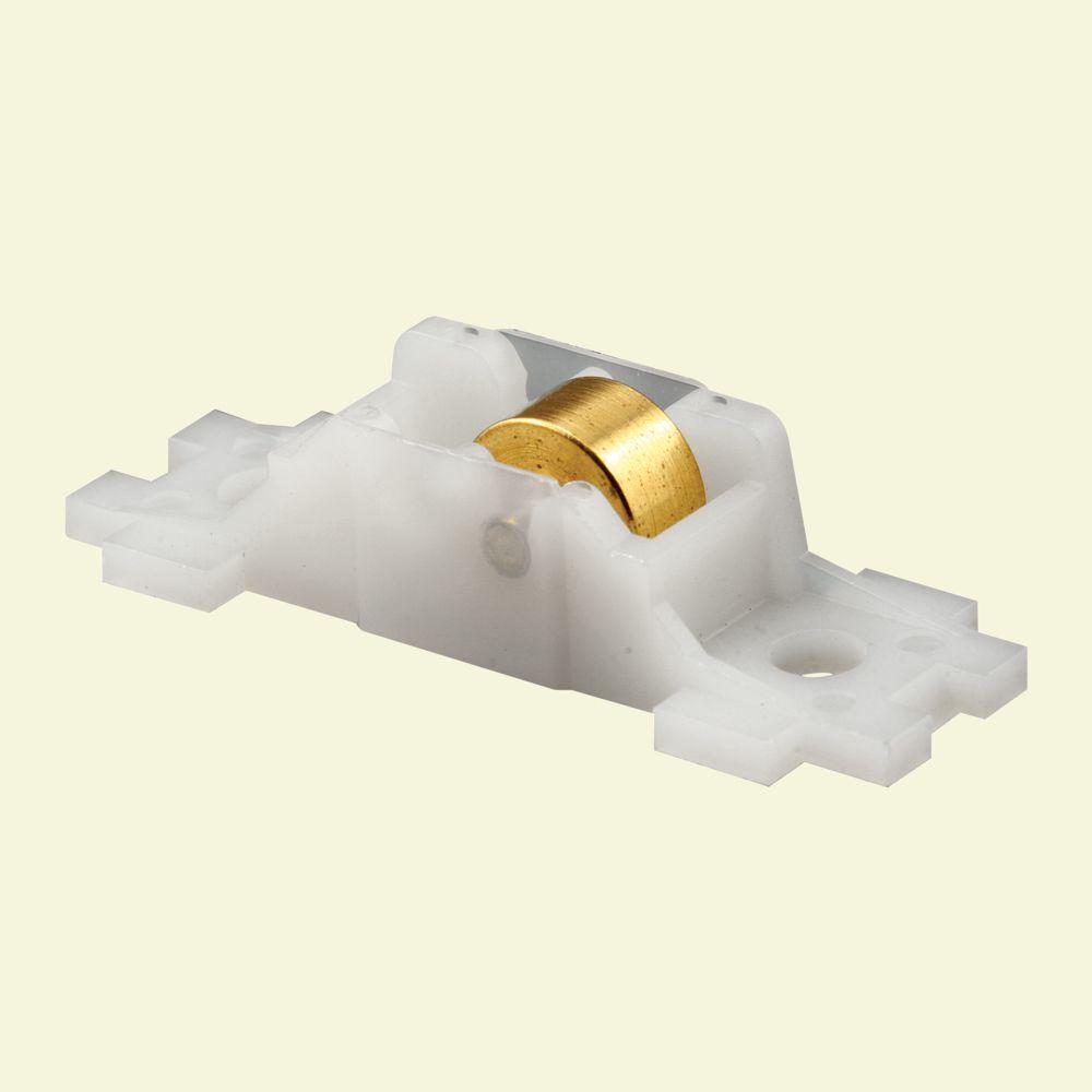 PrimeLine 3/8 in. Brass Wheels Sliding Window Roller AssemblyG 3211