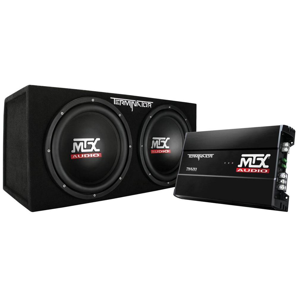 mtx subwoofer with built in amp