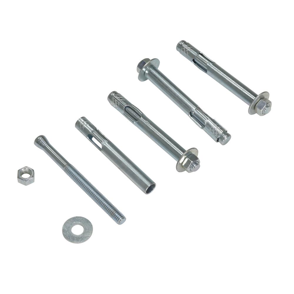 Vestil 1/2 in. x 4 in Concrete Anchor Bolts (4Pack)AS1244PK The