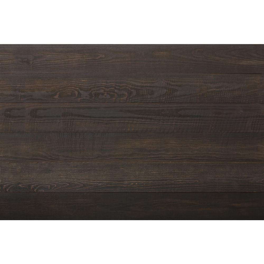 Easy Planking Thermo-treated 1/4 in. x 5 in. x 4 ft. Black Barn Wood ...