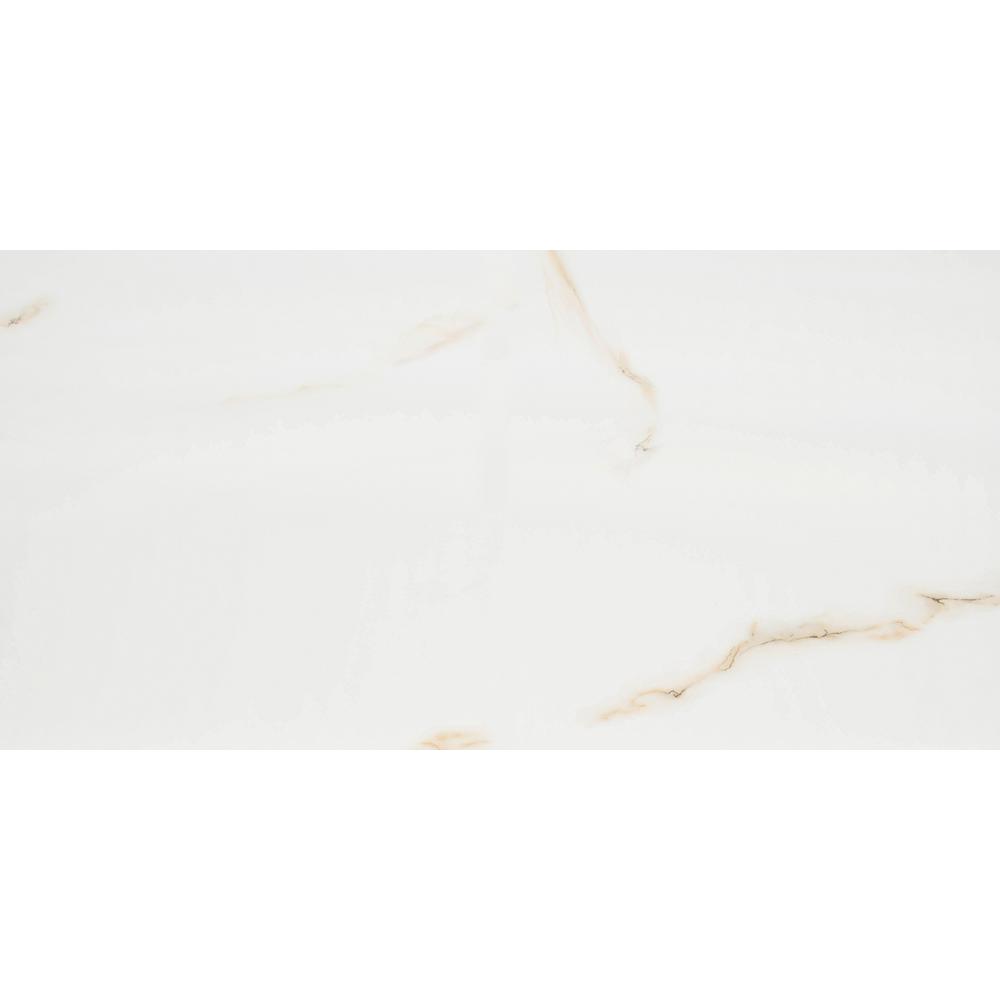 24x48 Porcelain Tile The Home Depot Aria Bianco 24 In X 48 Polished Porcelain Floor And Wall Tile
