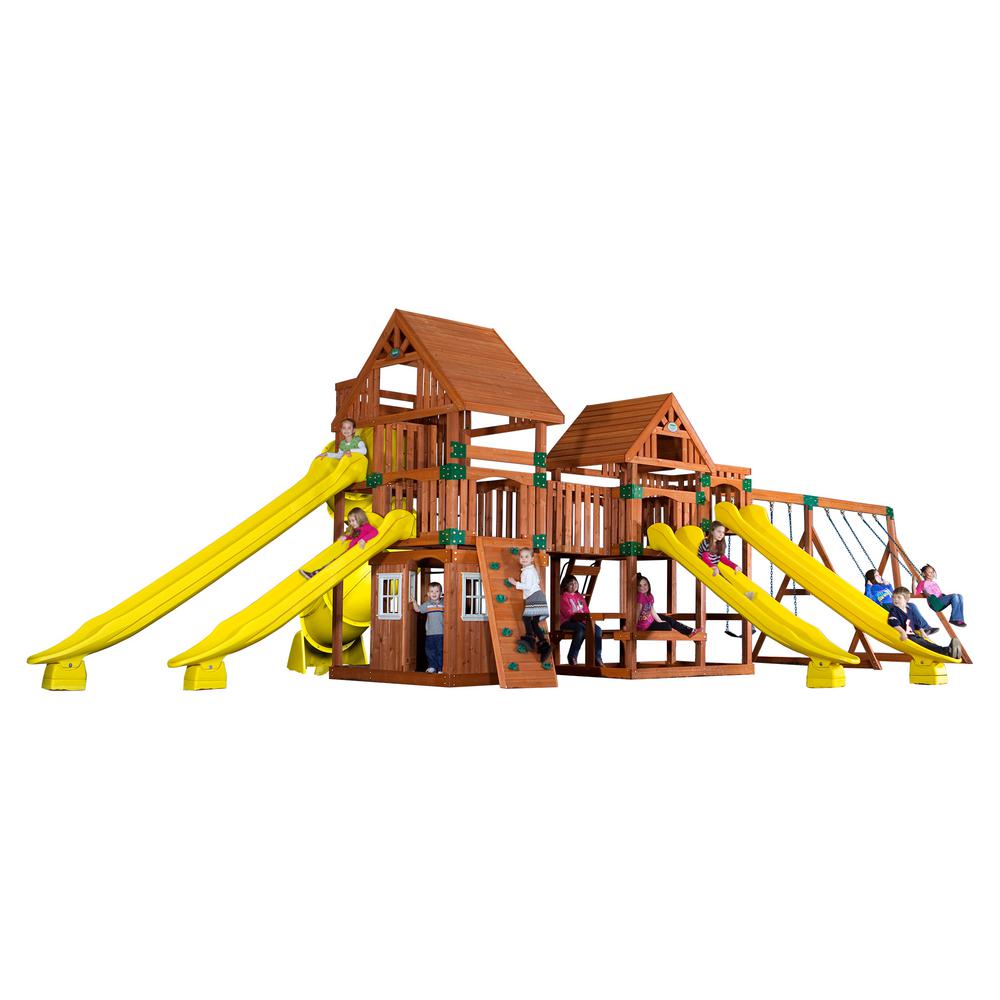 Backyard Discovery Safari All Cedar Playset 54303com The Home Depot