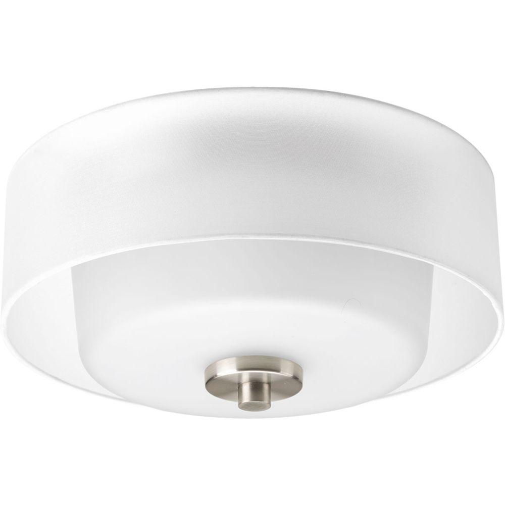 Progress Lighting Invite Collection 2 Light Brushed Nickel Progress Lighting Invite Collection 2 Light Brushed Nickel Flushmount