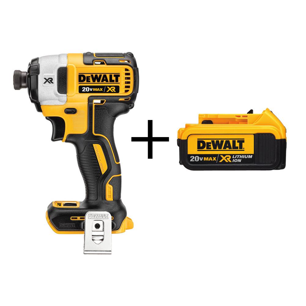 Power Tools DCB205 DEWALT 20V Max 1/4 Impact Driver Kit with 20V MAX XR 5.0Ah Lithium Ion