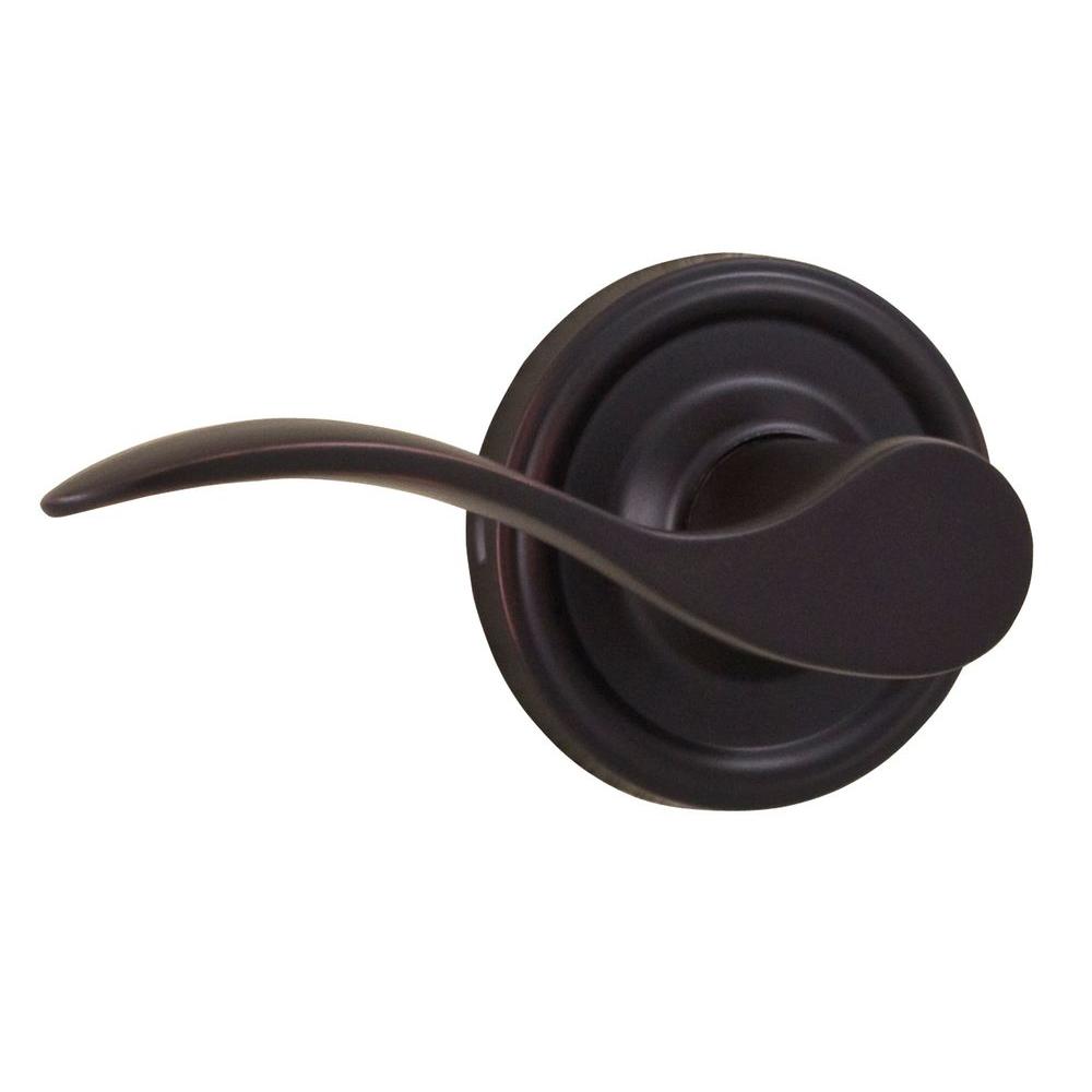 Weslock Traditional Oil Rubbed Bronze Left Hand Passage Hall Closet Bordeau Door Lever