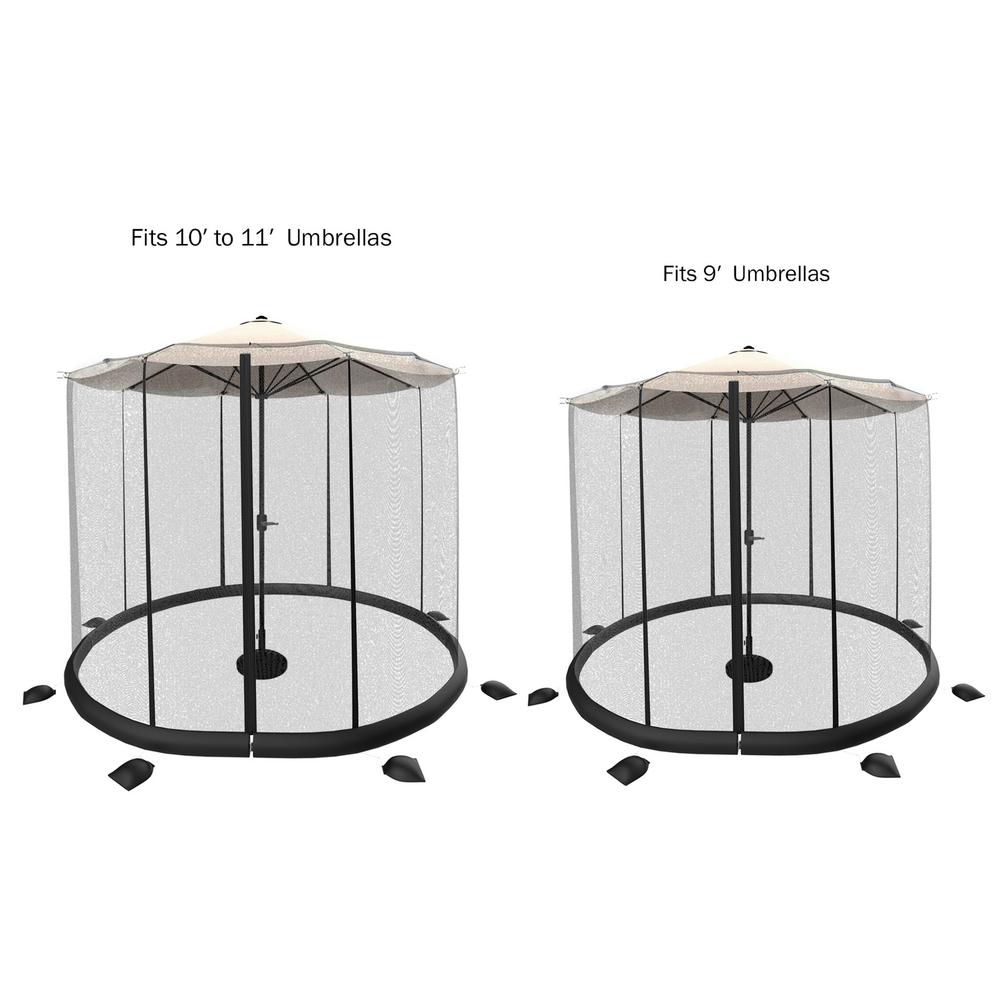 Pure Garden 9 Ft Patio Umbrella Mosquito Bug Net For Hw1500262 The Home Depot Patio Umbrella Mosquito Bug Net