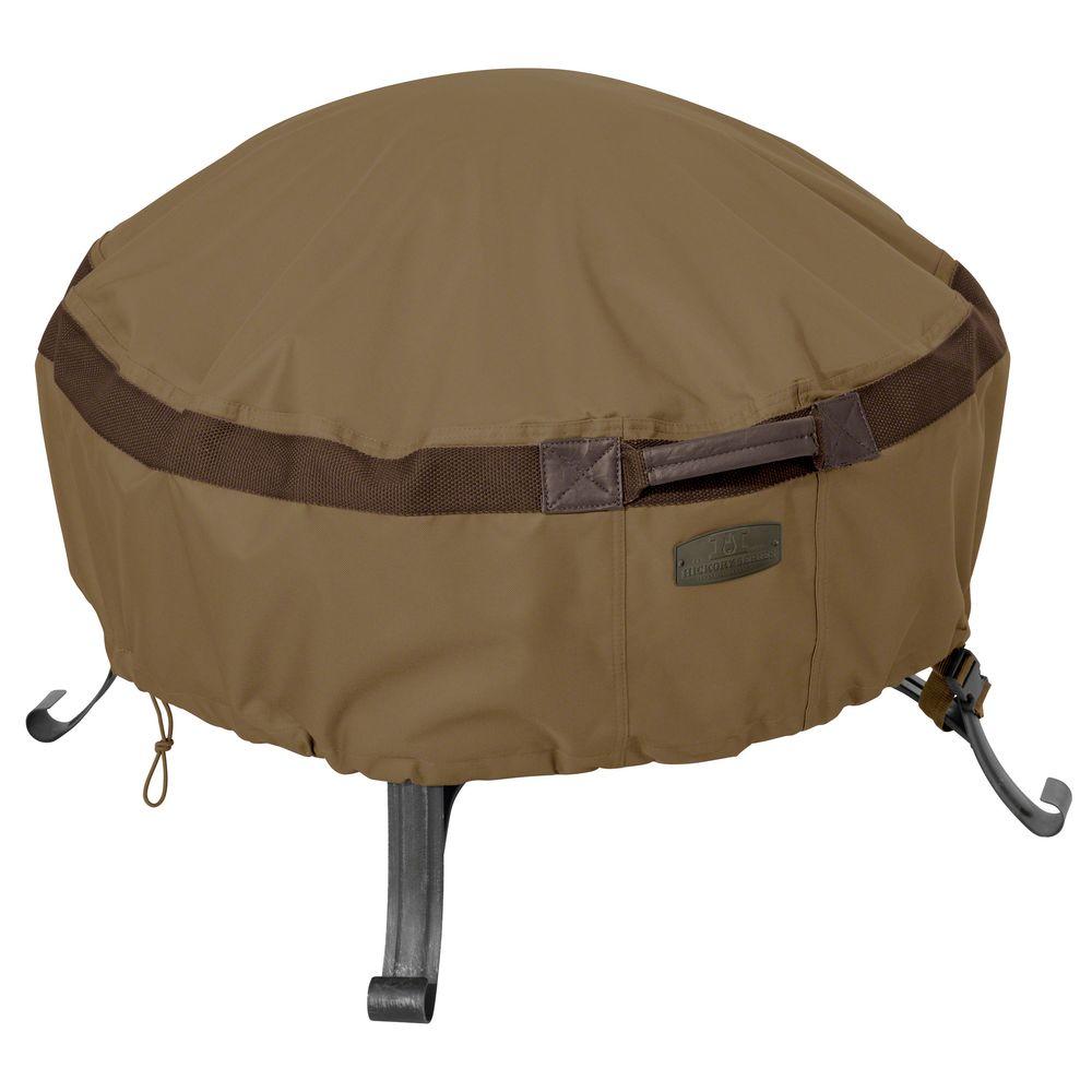Classic Accessories Hickory Round 36 In Full Coverage Fire Pit Classic Accessories Hickory Round 36 In Full Coverage Fire Pit Cover