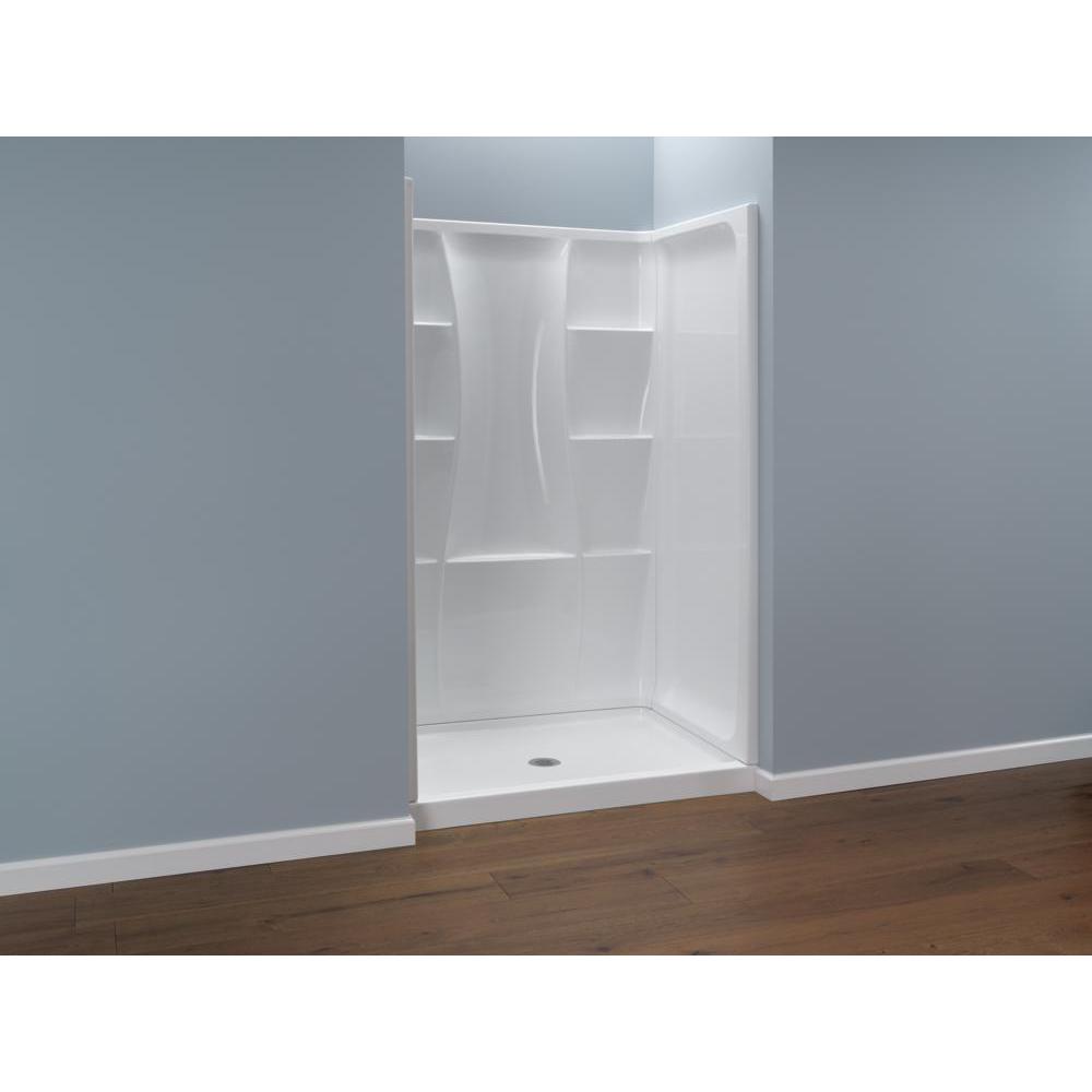 Delta Classic 400 34 in. x 48 in. x 77 in. Shower Kit in WhiteBVS40048