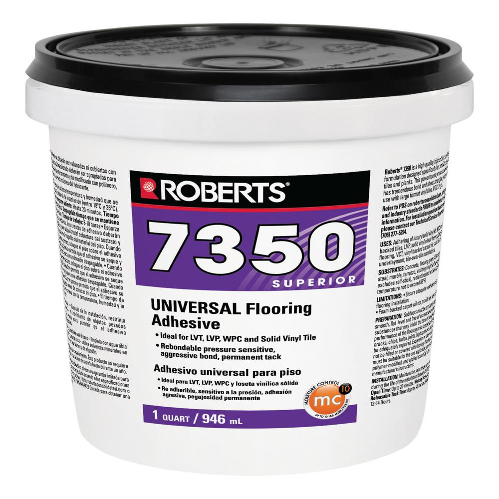 Roberts 1 Qt Universal Vinyl Flooring Adhesive 7350 0 The Home Depot