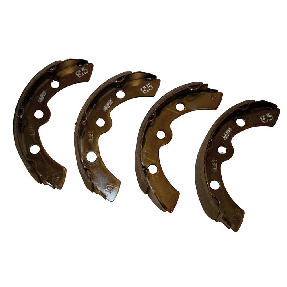 Caltric Brake Shoe Compatible with Yamaha J17-25340-00 J55-W2536-00 2 Set of Short and Long Shoe