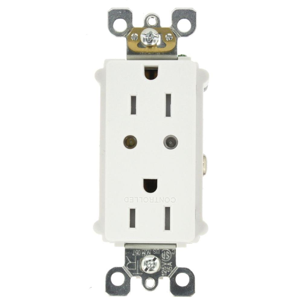 UPC 078477457962 product image for Leviton Vizia RF + Split Duplex Tamper Resistant Scene Capable Outlet - White/Iv | upcitemdb.com