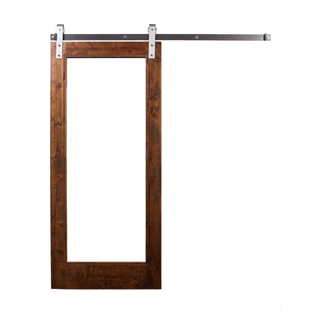 Rustica Hardware 42 in. x 84 in. Stain, Glaze, Mirror Door with
