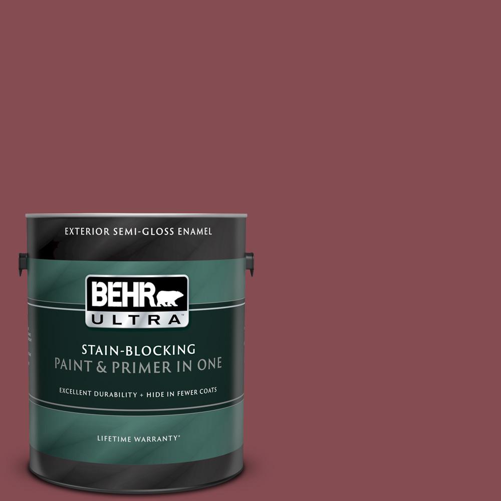 Behr Ultra 1 Gal Ecc 59 3 New Roof Semi Gloss Enamel Exterior Paint And Primer In One