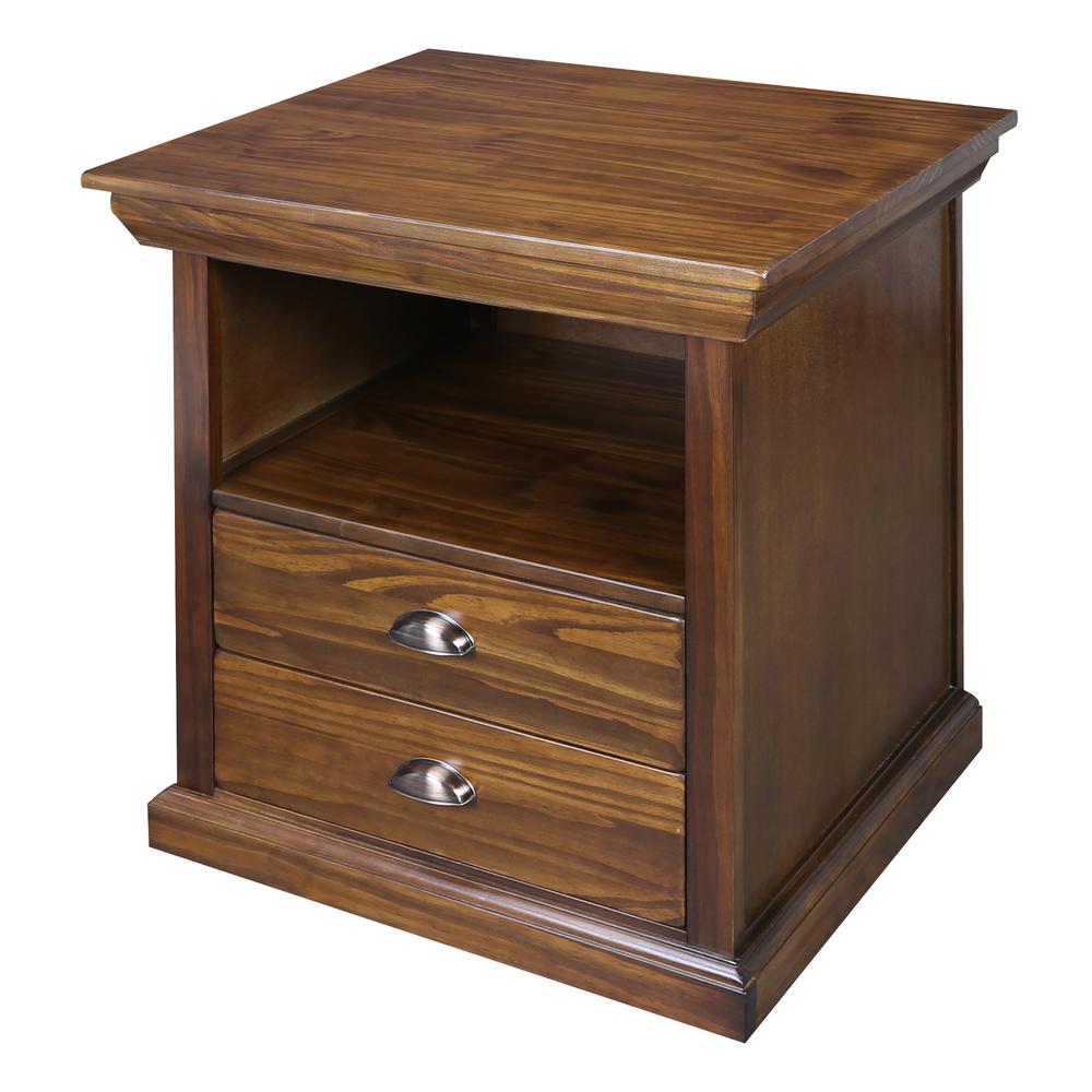 Casual Home Lincoln Nightstand With Concealed Compartment 615 77 The Home Depot