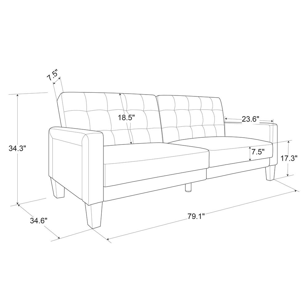 Serta Sebring Convertible To Bed Amber Serta Multifunctional Sofa