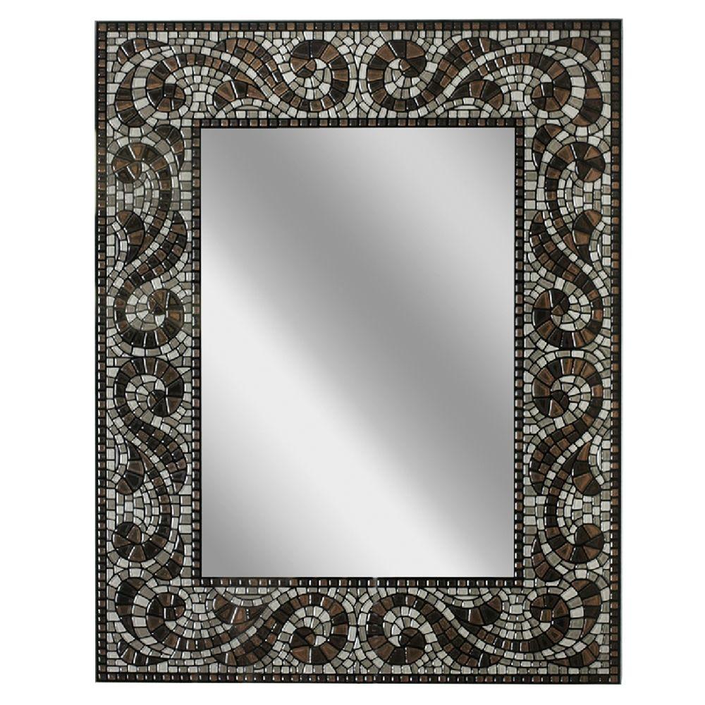 Head West Bathroom Mirrors Bath The Home Depot Frameless Vanity Mirror In Espresso