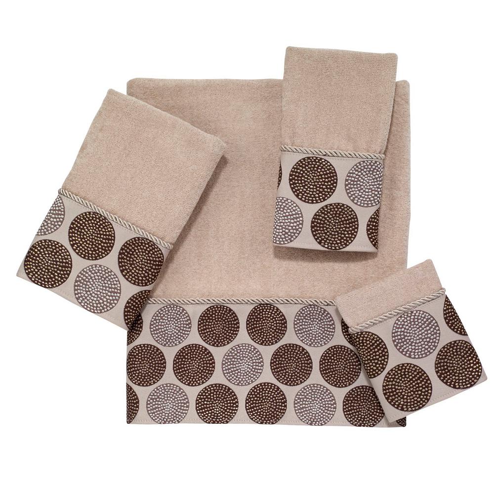 Avanti Linens Dotted Circles 4Piece Bath Towel Set in Linen038706 LIN