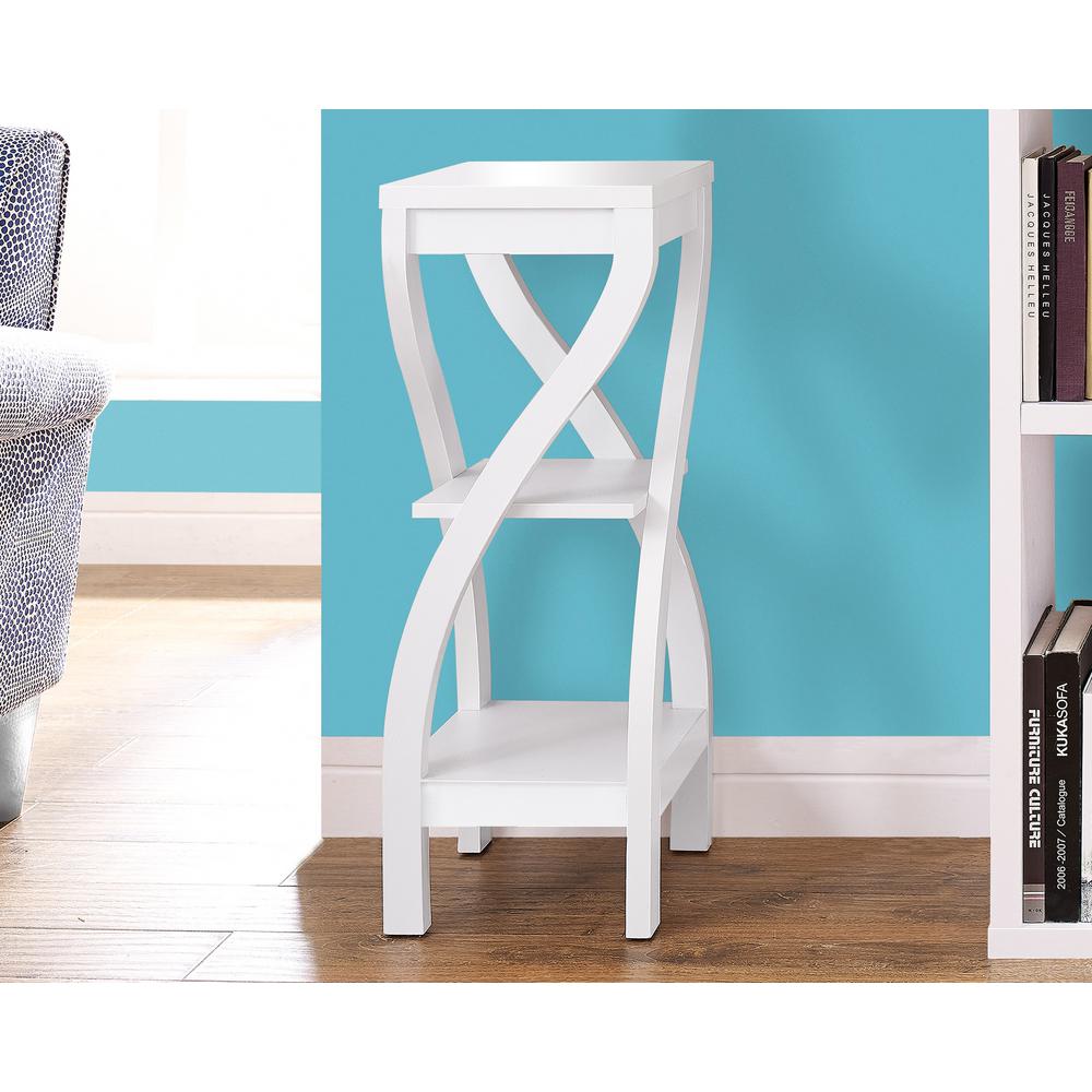 White Wood Indoor Plant Stands Accent Tables The Home Depot White Indoor Plant Stand